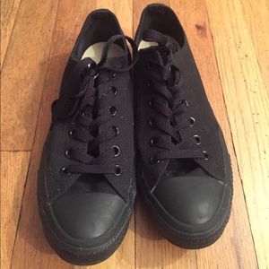 All Black Converse