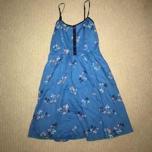 Blue spaghetti strap dress
