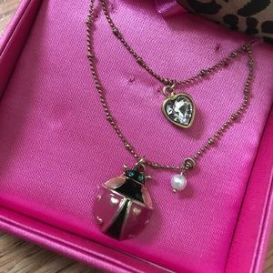 Betsey Johnson ladybug necklace