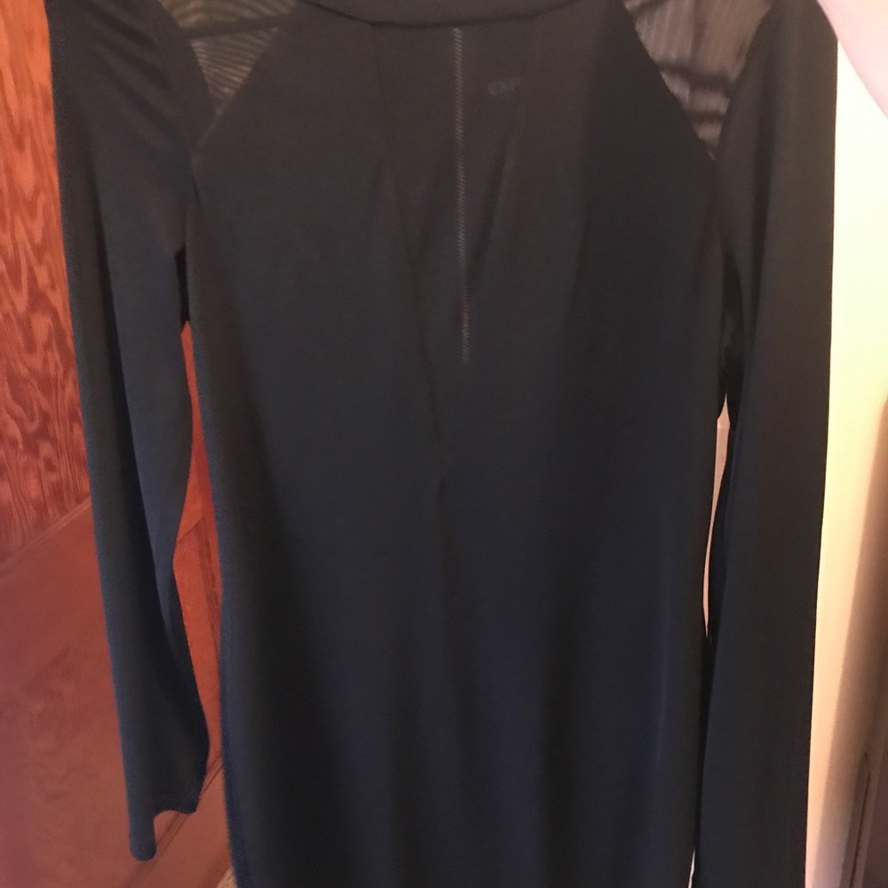 Long sleeve little black dress from express