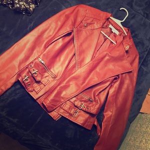 RED leather jacket ❤️