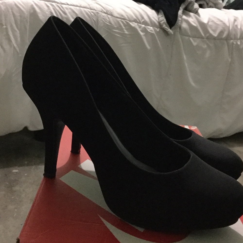 black heels