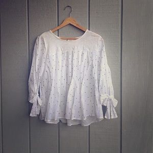 White cotton blouse