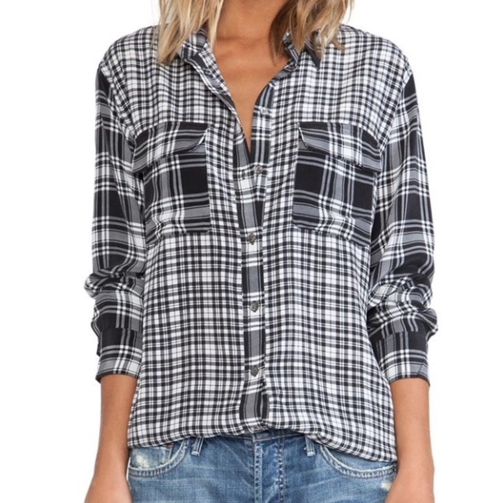 Equipment Plaid Signature Shirt SZ XS