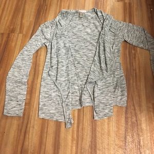 Grey cardigan sweater