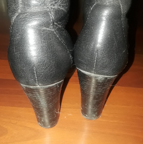 Worn  Circa Joan David  luxe Black Leather boots - Picture 3 of 7