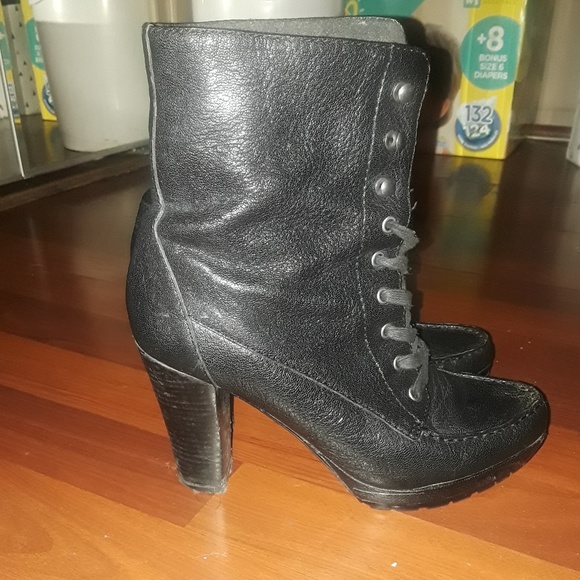 Worn  Circa Joan David  luxe Black Leather boots - Picture 6 of 7