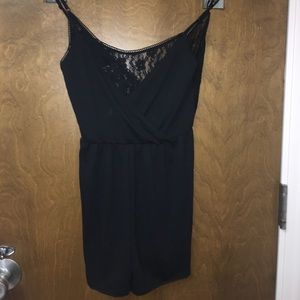 Black lacy romper