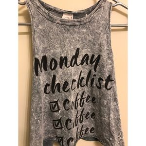Monday Checklist Crop Top
