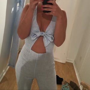 Solid & Stripe linen jumpsuit