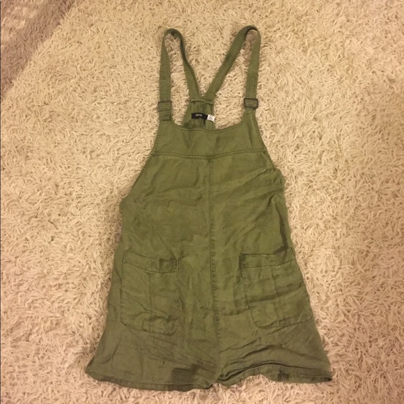 green overall romper