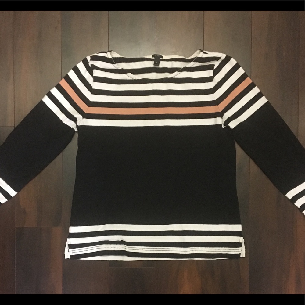 JCrew Striped Sweater. Size Small. 100% Cotton