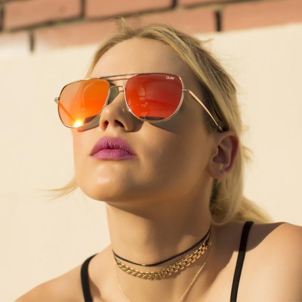 QUAY AUSTRALIA RUNNING RIOT SUNGLASSES - RED