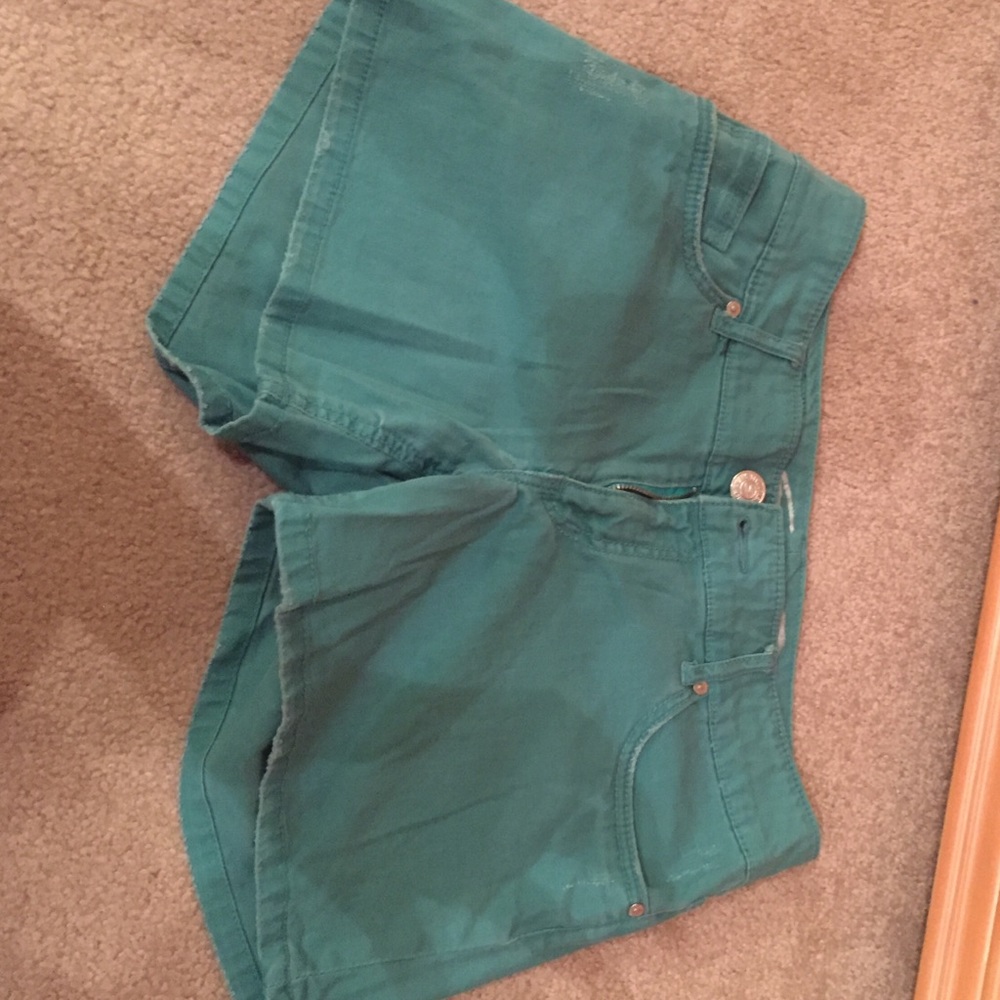 Teal shorts