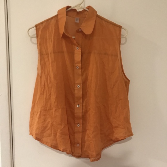 New AA collared blouse button top m/l - Picture 2 of 4