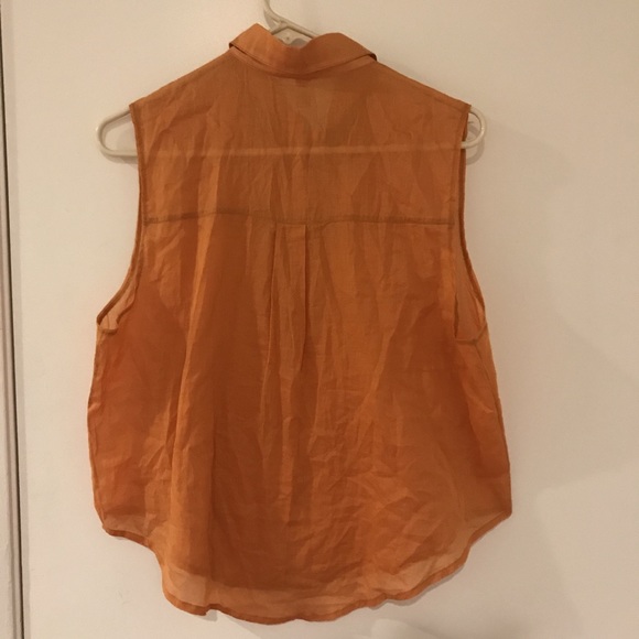 New AA collared blouse button top m/l - Picture 4 of 4