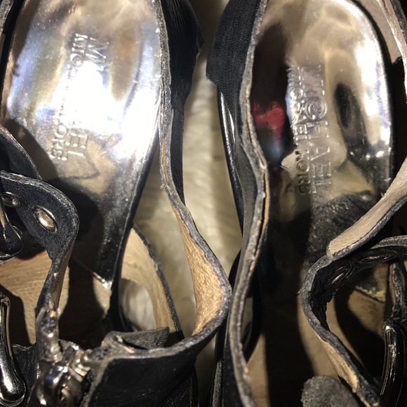 Michael Kors black buckle heels - Picture 2 of 5