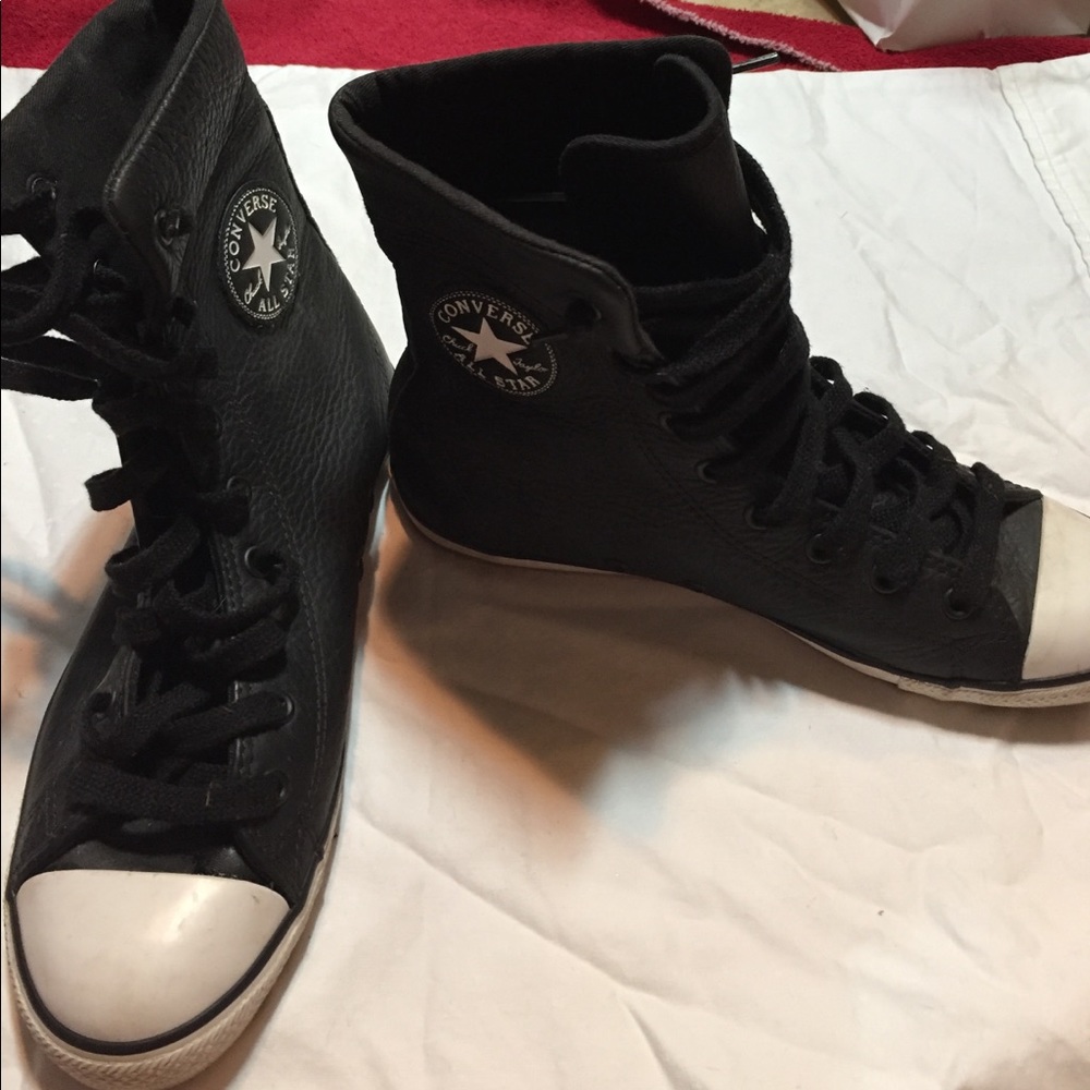 Converse high top leather