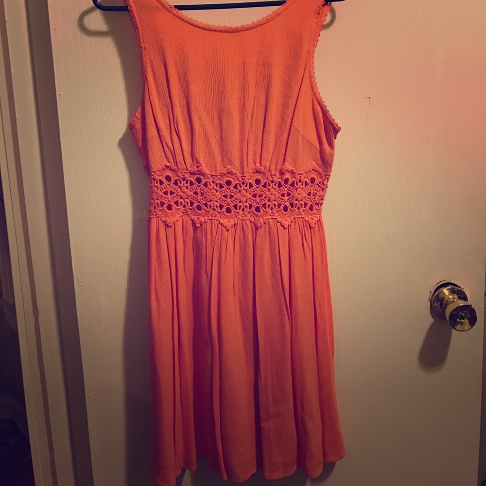 Coral dress