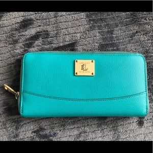 Lauren Ralph Lauren teal wallet