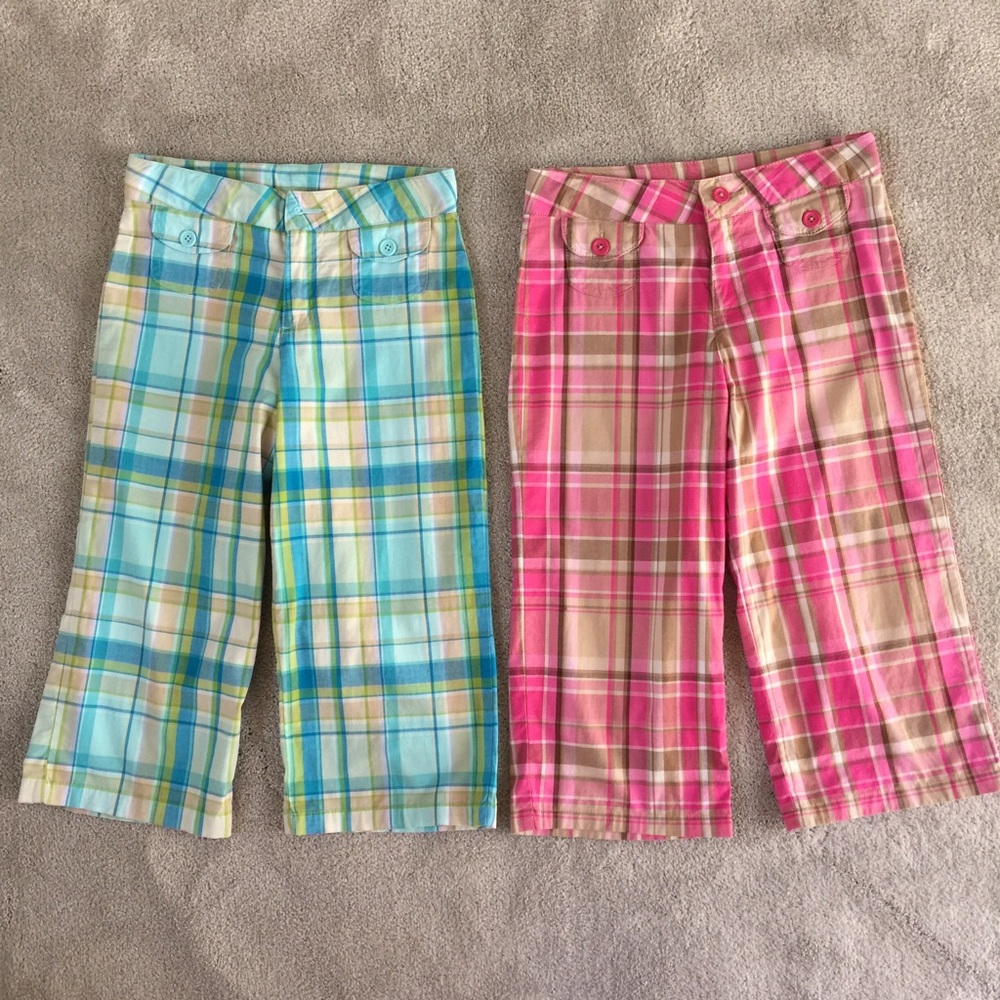 Girls Capris with adjustable waist pants . S 6/6X