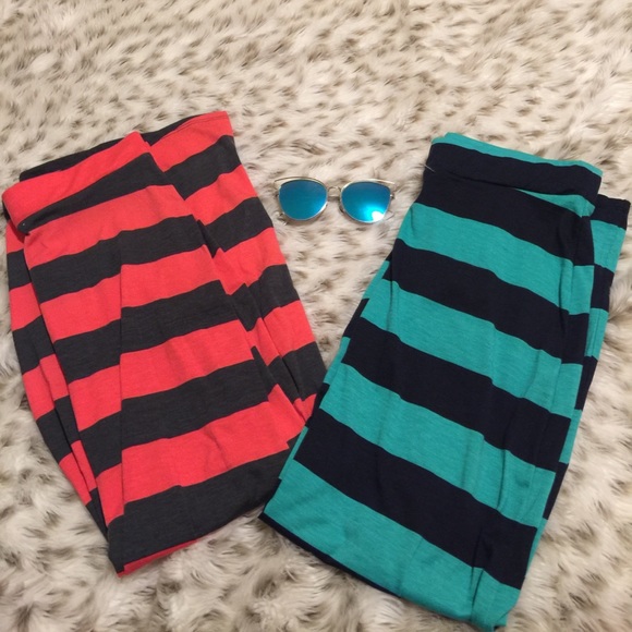 Dresses & Skirts - Two Striped Maxi Skirts