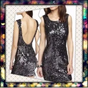 EXPRESS LOW BACK SEQUIN DRESS ELEGANT AND SEXY!