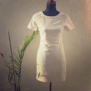 White mid-thigh length dress