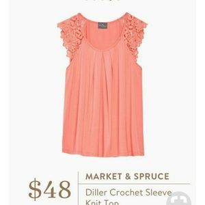 Market and Spruce Diller Size large crochet top