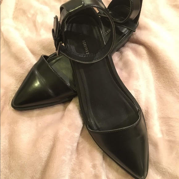 Black Platform Flats - Picture 1 of 5