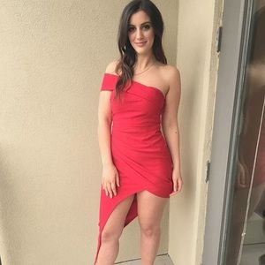 Showpo Tapestry Dress in Red