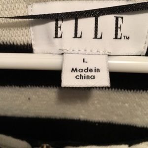 ELLE Jackets & Coats - Black & white stripped 3/4 sleeves jacket ELLE Jackets & Coats - Black & white stripped 3/4 sleeves jacket
