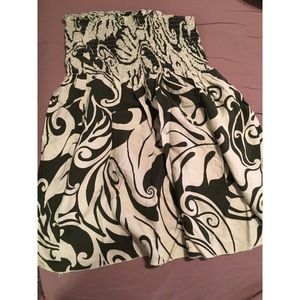 Hawaiian print tube top