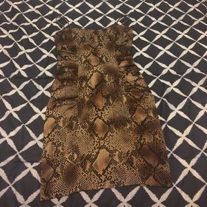 Snake print dress
