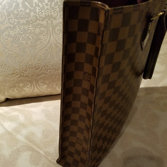 Louis Vuitton Sac Plat Damier Ebene Handbag Tote - Picture 4 of 4