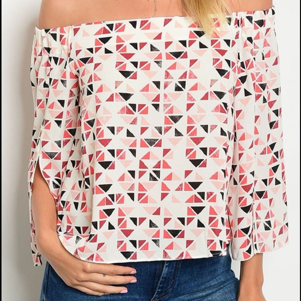 NEW Geo Print Blouse