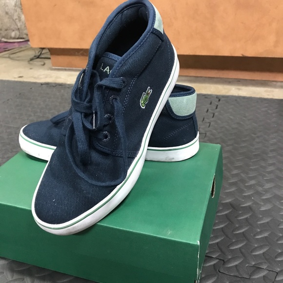 Lacoste Shoes - Navy blue Lacoste sneakers