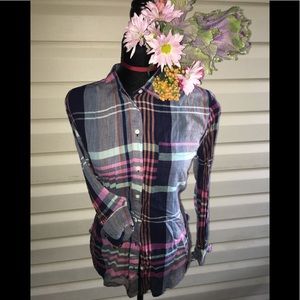 Sheer old navy cotton button down