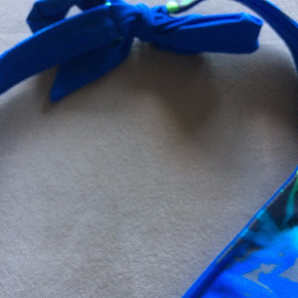 Candie's NWT Blue Palm Tree Bikini Top Juniors - Picture 3 of 4