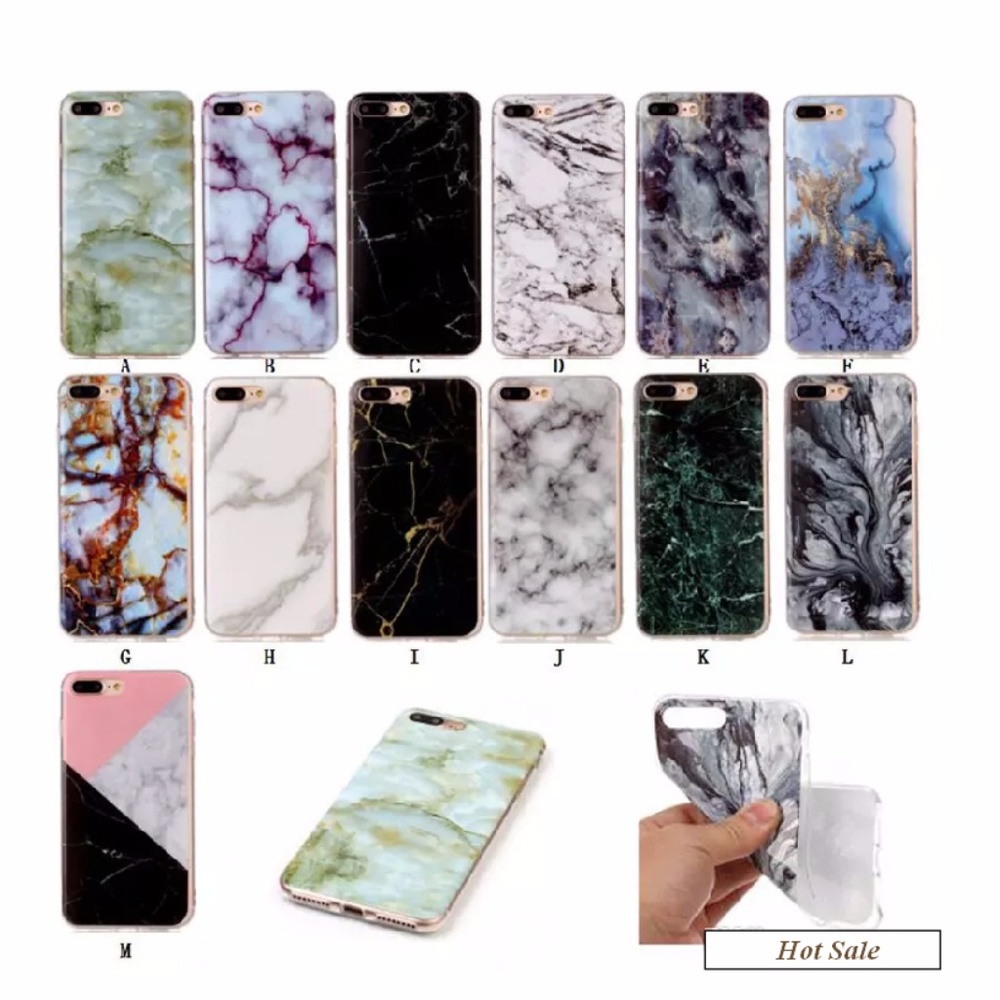 New TPU Marble Stripe Case for iPhone 7 Plus 6 6S