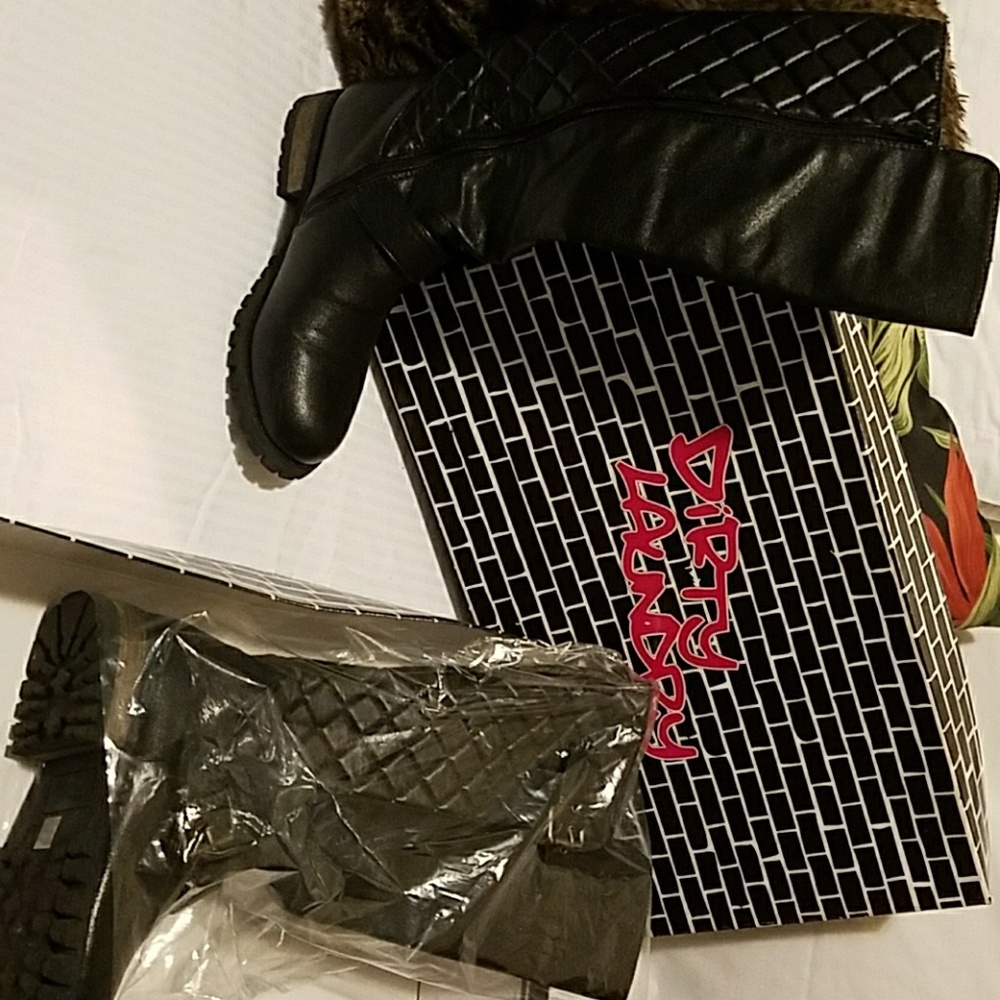 Dirty Laundry Tufted Vegan Leather Boots