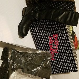 Dirty Laundry Tufted Vegan Leather Boots