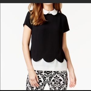 Cece Peter Pan collar blouse