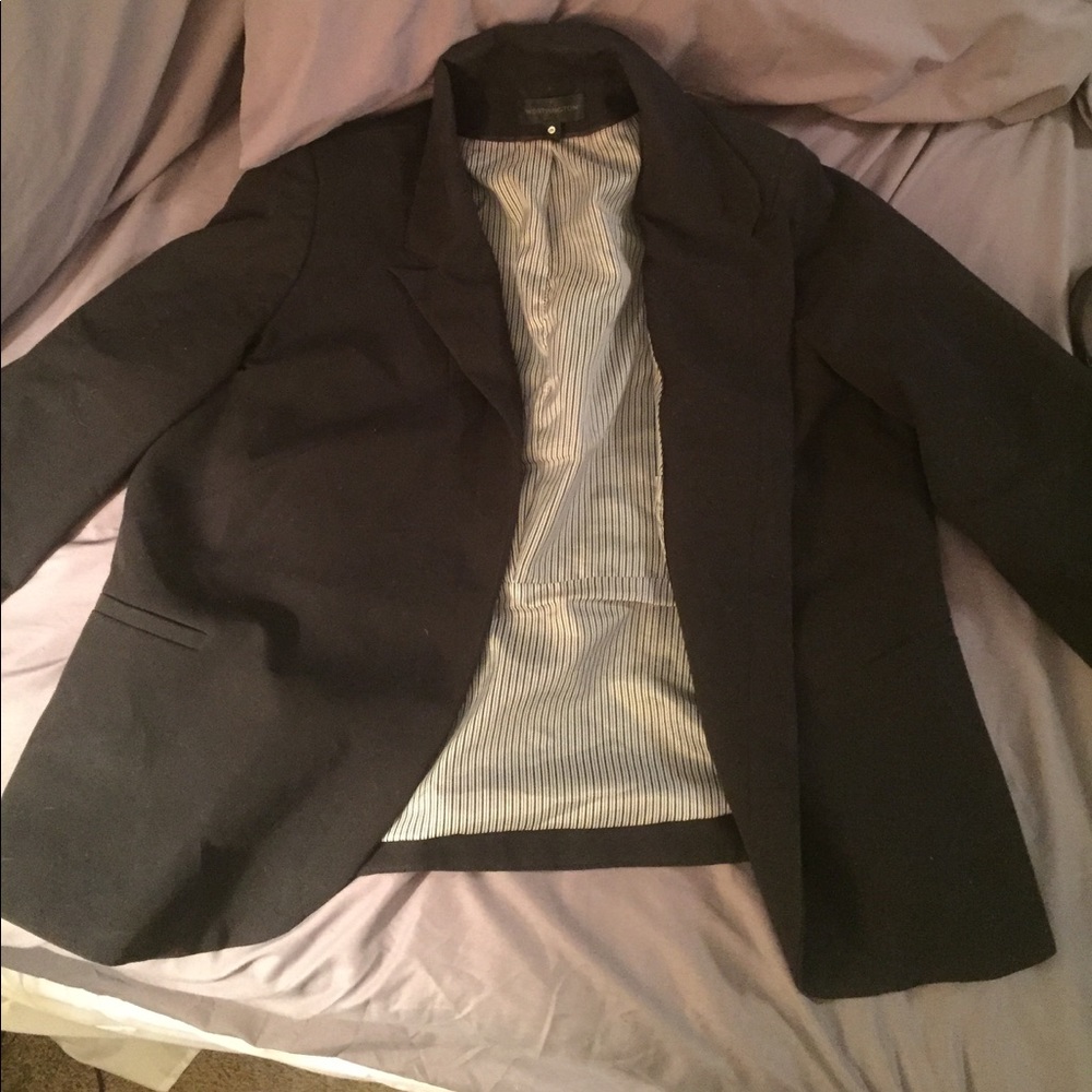 Women's black suit blazer