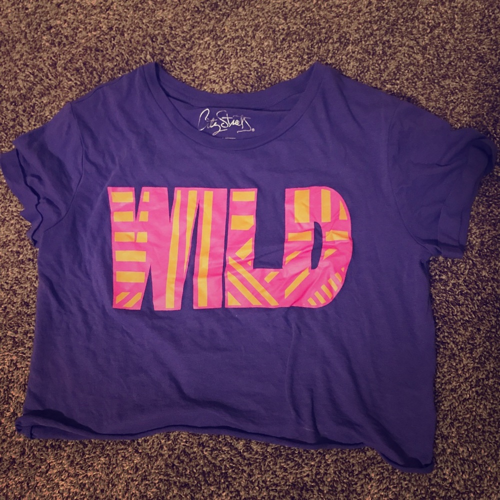 Purple (WILD) Crop Top