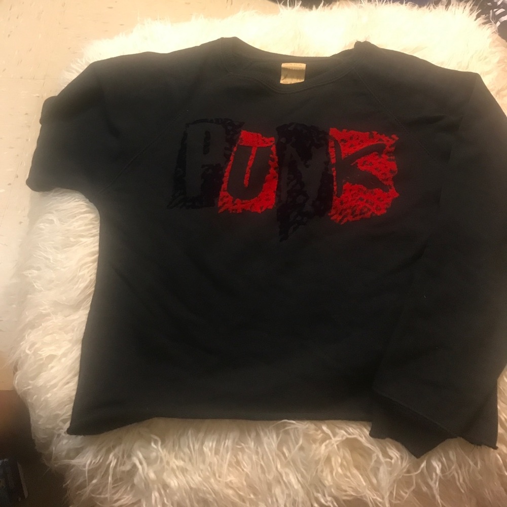 Zara cropped sweatshirt