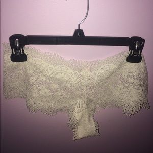Sexy white lace Victoria's Secret panties
