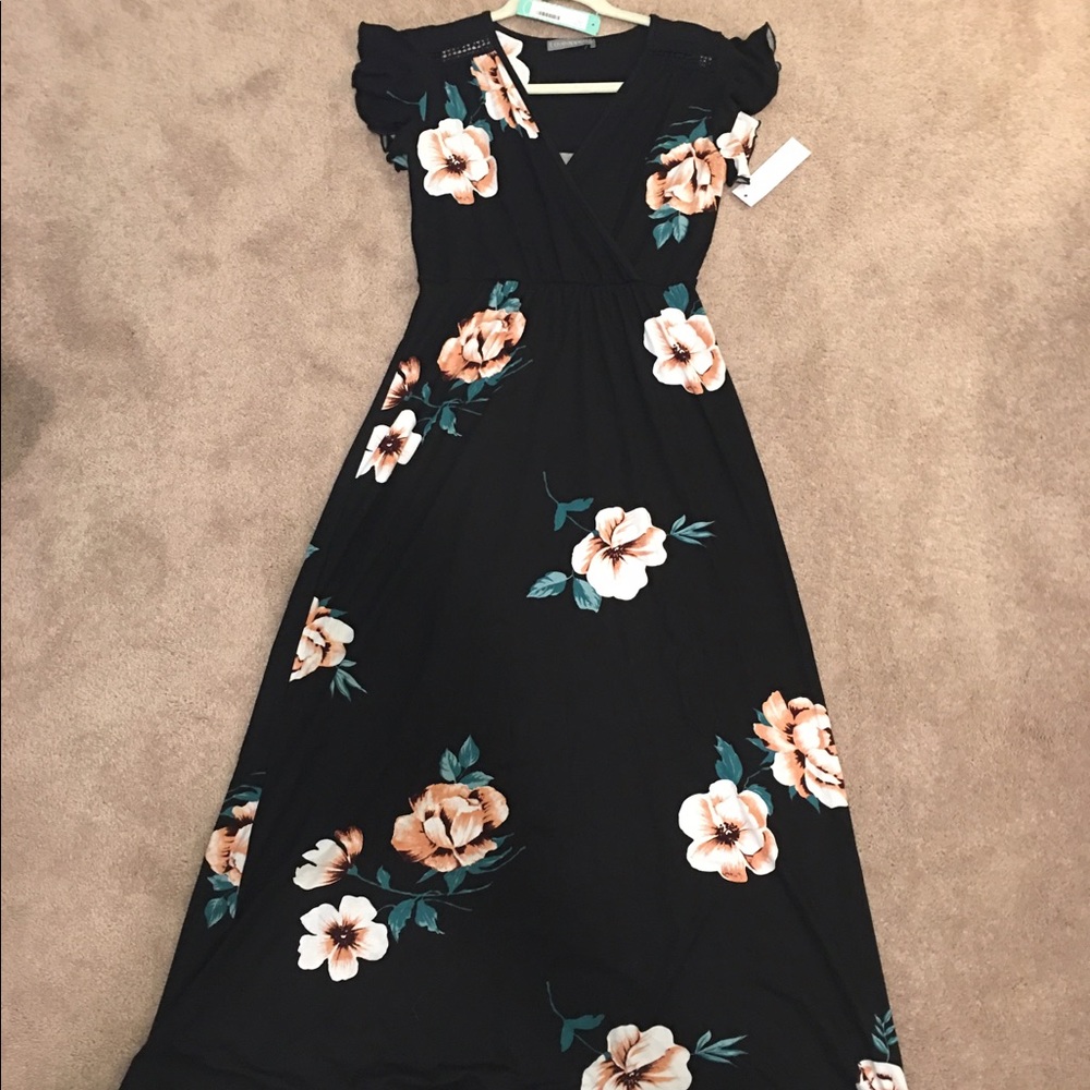 Loveappella torri knit maxi dress