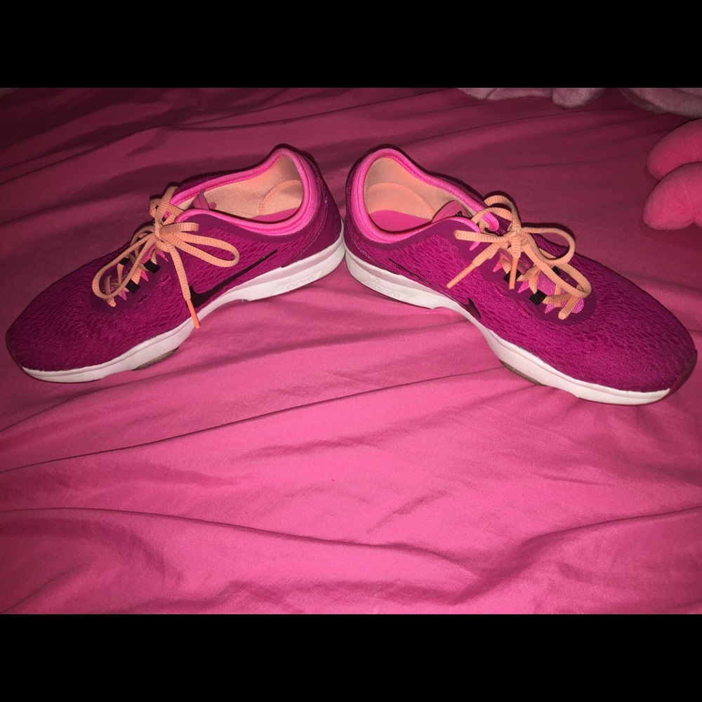 Pink Nike sneakers