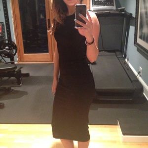 TopShop tight black dress